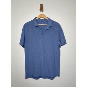 Lululemon Blue Short Sleeve Polo Size Large